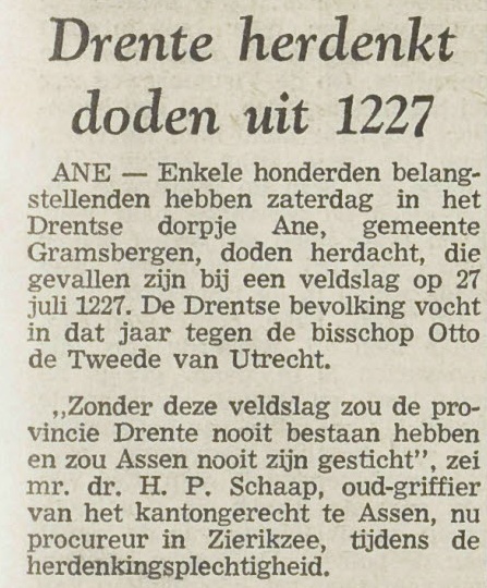 Artikel in de Utrechtse Courant